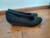 Plateau Pumps schwarz samt 38 Bayern - Schöllkrippen Vorschau