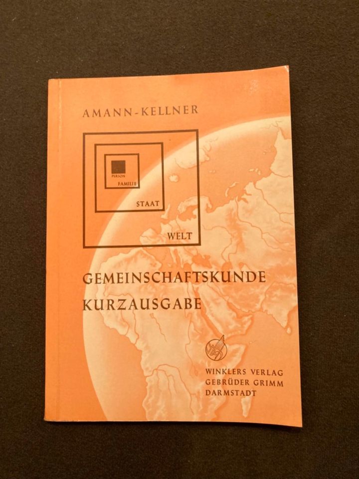 Gemeinschaftskunde Kurzausgabe 1968 Preis inkl. Versand in Leuterod