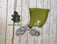 Handmade Walk Zwergenmütze Ohrenklappen apfelgrün Fuchs 1-2 Jahre Sachsen-Anhalt - Lützen Vorschau