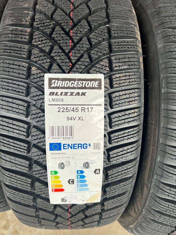 225/45R/17 94V XL Bridgestone Blizzak LM005 inkl.Montage NEU in Aschaffenburg