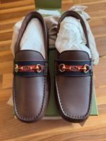 GUCCI EU 42 8,5 Herren Mokassins Slipper Slip-On Loafers braun Niedersachsen - Laatzen Vorschau