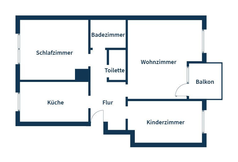 Gut geschnittene 3-Zimmer-Wohnung mit Balkon und Wannenbad in Dormagen in Dormagen