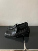 Schwarze Loafer Absatz Leder Janet D Chunky Britisch Budapester Berlin - Neukölln Vorschau