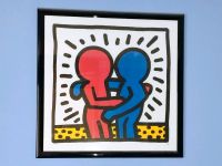 Keith Haring „Umarmung“ 75×75cm Bild Kunstdruck Baden-Württemberg - Tübingen Vorschau