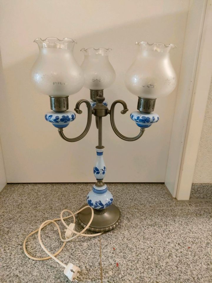 Kaiser Leuchte Tischlampe Keramik/ Zinn in Saarbrücken