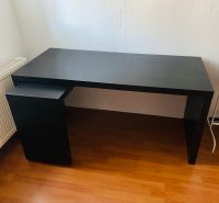 Ikea MALM Schreibtisch mit Ausziehplatte schwarzbraun 151x65 cm Thüringen - Erfurt Vorschau