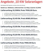 10KW Solaranlage (30 Module, 1 Wechselrichter, 1 Speicher) Sachsen-Anhalt - Unseburg Vorschau