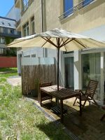 IKEA Gartenmöbel Garnitur Schirm + Tisch + Stühle + Polster Pankow - Prenzlauer Berg Vorschau