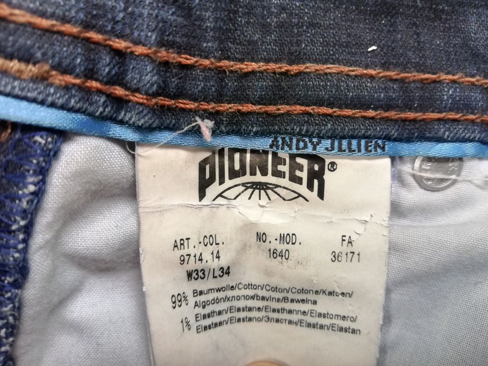 Pioneer Herren Jeans W33/ L 34 blau in Salzgitter