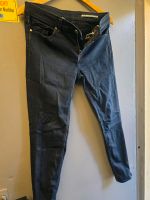 Redial Luxury Skinny Jeans schwarz Bikerstil mit Strass Nordrhein-Westfalen - Hagen Vorschau