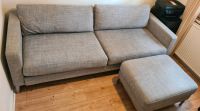 2er Sofa / Couch Schlafsofa (ikea) mit Hocker & ausklappbar Hamburg - Wandsbek Vorschau