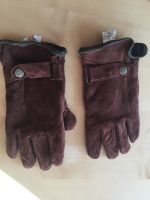 Warme Wildlederhandschuhe , Damen Handschuhe Gr M in braun Bayern - Schwabsoien Vorschau