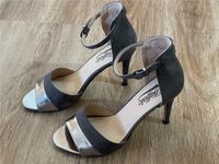 Buffalo Sandaletten High Heels 9,5 cm Stiletto Gr 38 taupe/silber Bayern - Niederschönenfeld Vorschau