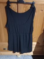 Schwarzer ärmelloser Shirt mit Tallienzug nur noch 3 € Sachsen - Frohburg Vorschau