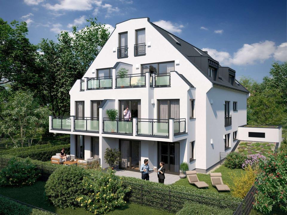 Neubau-Trudering: Moderne 3-Zi.-Wohnung mit schönem Garten in München