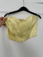 Satiniert Korsett Top Crop Schnitt lime green Herzausschnitt ZARA Hamburg-Nord - Hamburg Winterhude Vorschau