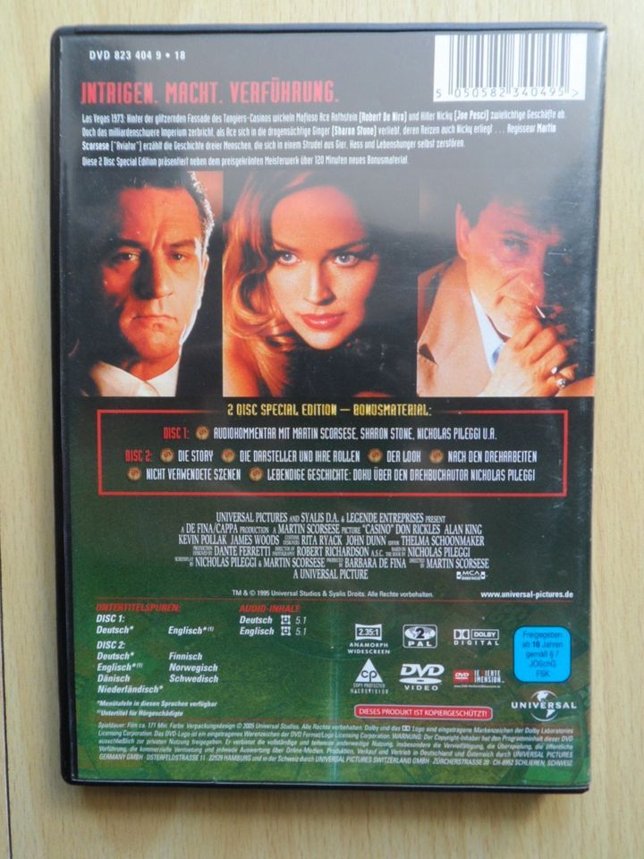 Casino # v. Martin Scorsese - Robert De Niro # Sp. Edition 2 DVDs in Ludwigshafen