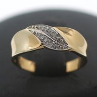 Bicolor Diamant Gold Ring 585 14 Kt Weißgold 0,04 Ct juweliero.de Innenstadt - Köln Altstadt Vorschau