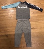 Hummel Set Shirt langarm Hose Jogger Sporthose lang grau 116 Niedersachsen - Diekholzen Vorschau