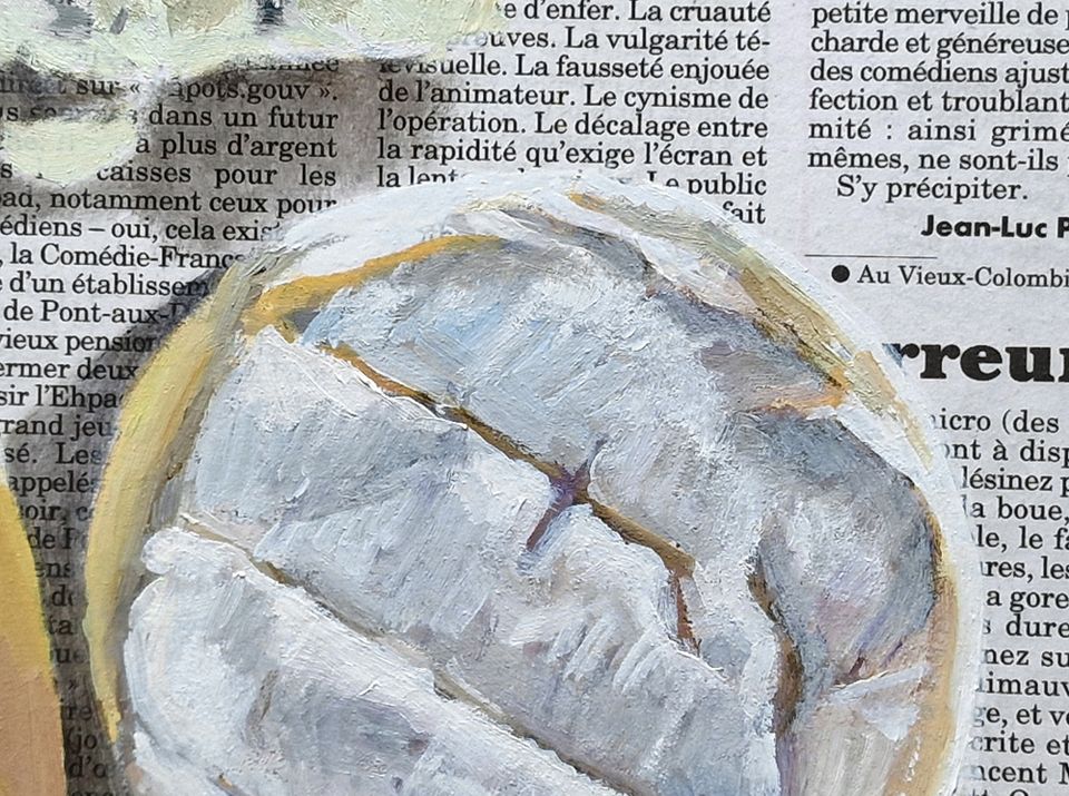 Käse Bild Gemälde vier Sorten Käse Ölbild Ölgemälde in Leonberg