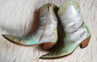 extravagante Cowgirl-Echt Leder Stiefeletten Gr. 38- 38,5 Friedrichshain-Kreuzberg - Friedrichshain Vorschau