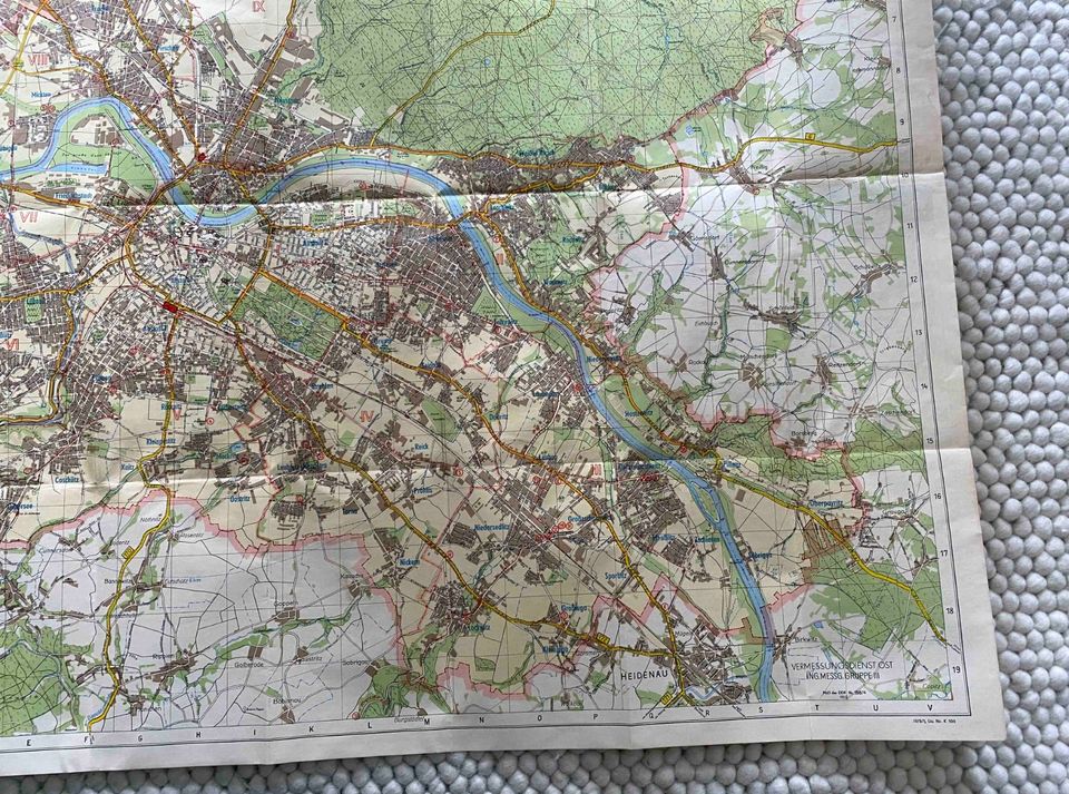 Stadtplan 750 Jahre DRESDEN 1956 Straßenverzeichnis 1:25.000 in Erfurt