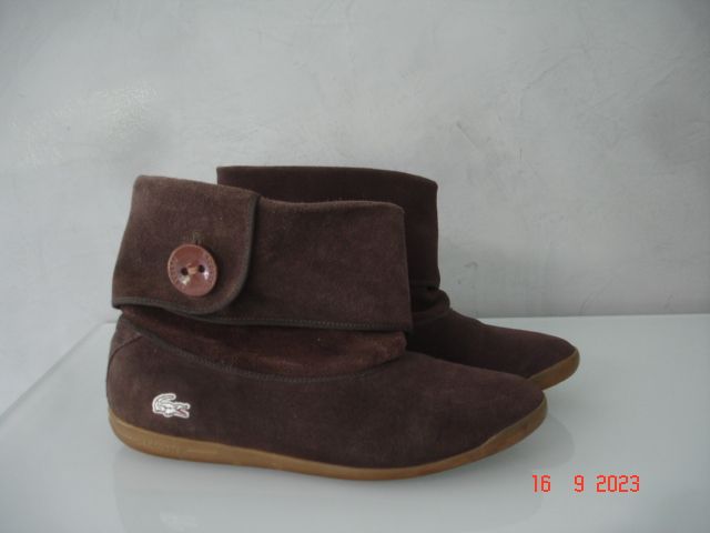 neuw. LACOSTE Stiefeletten Stiefel Schuhe braun Gr. 38 in Haltern am See