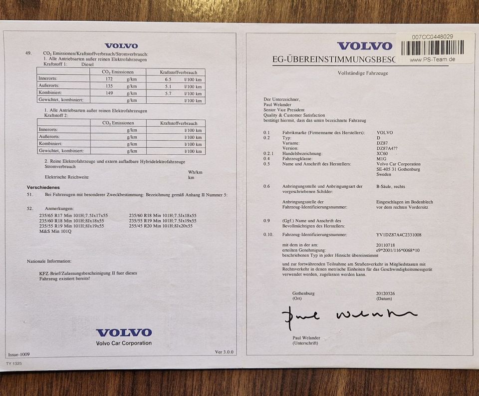 Volvo XC60 Momentum aus 2.Hand, 2.4L, 163PS, 5 Zyl + Scheckheft in Isernhagen
