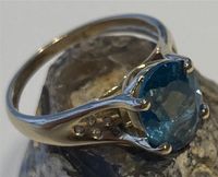 ⭐️ Londen Blue Topas 375 Gold Ring Mecklenburg-Vorpommern - Wolgast Vorschau
