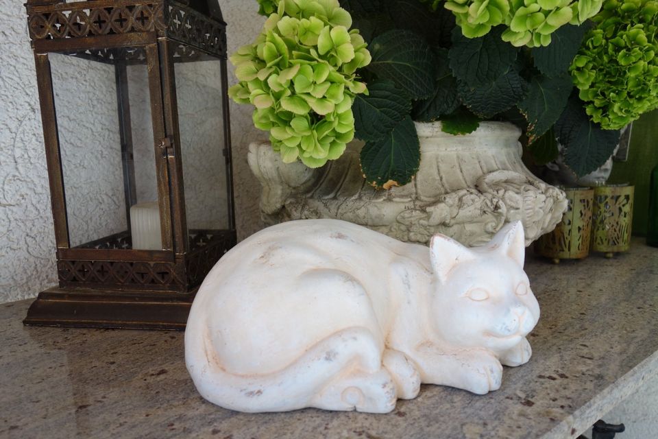 ***Katze - Steinguss - Steinfigur - Garten - Skulptur*** in Steinheim an der Murr