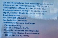 Kartuschenfilterpumpe mit Schläuchen  und  Schlauchschellen Nordrhein-Westfalen - Bergheim Vorschau