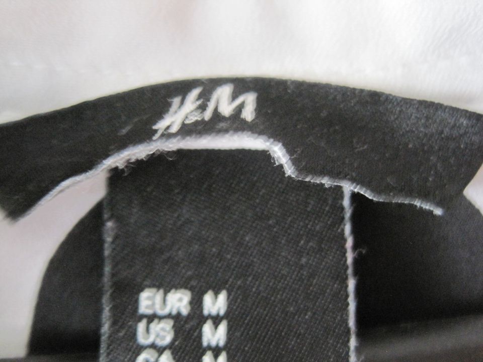 Weißes Top mit schwarzen Punkten, H&M, M in Brilon