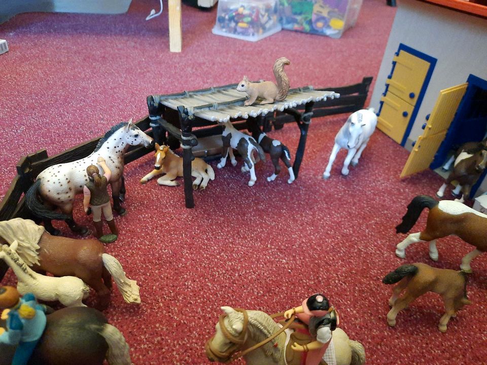 Schleich Pferdestall mit viel Zubehör in Wittstock/Dosse