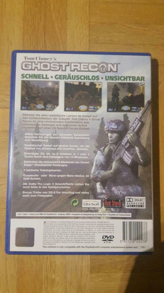 PS2 Playstation 2 Tom Clancy's Ghost Recon Desert Siege FSK 16 in Gaggenau