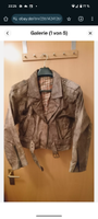 Top+echt Leder+Jacke+ Motorrad Style+Vintage Look+gr.L Brandenburg - Halbe Vorschau