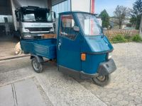 Petrolfarbige Piaggio Ape 50 mit deutscher Betriebserlaubnis Baden-Württemberg - Kusterdingen Vorschau