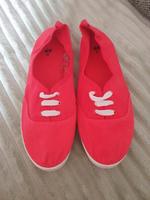 H&M Schuhe Stoff rot, Größe 41 Mecklenburg-Vorpommern - Neubrandenburg Vorschau
