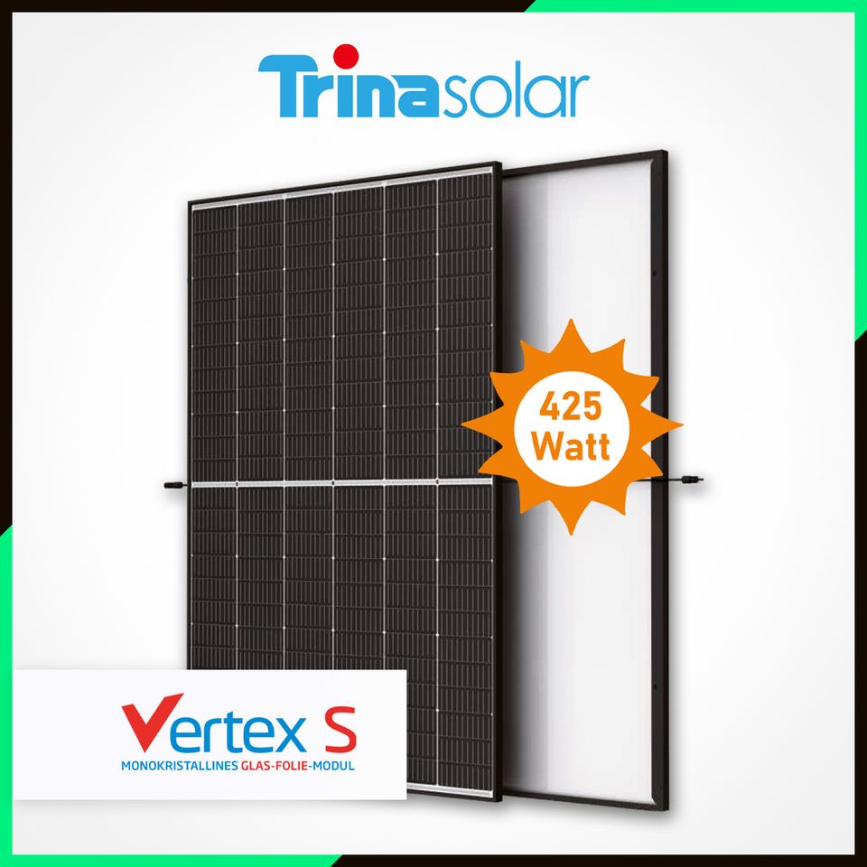Solarpanel 425 Watt Trina Solarmodul Vertex S TSM-425DE09R.08 BF in Torgelow