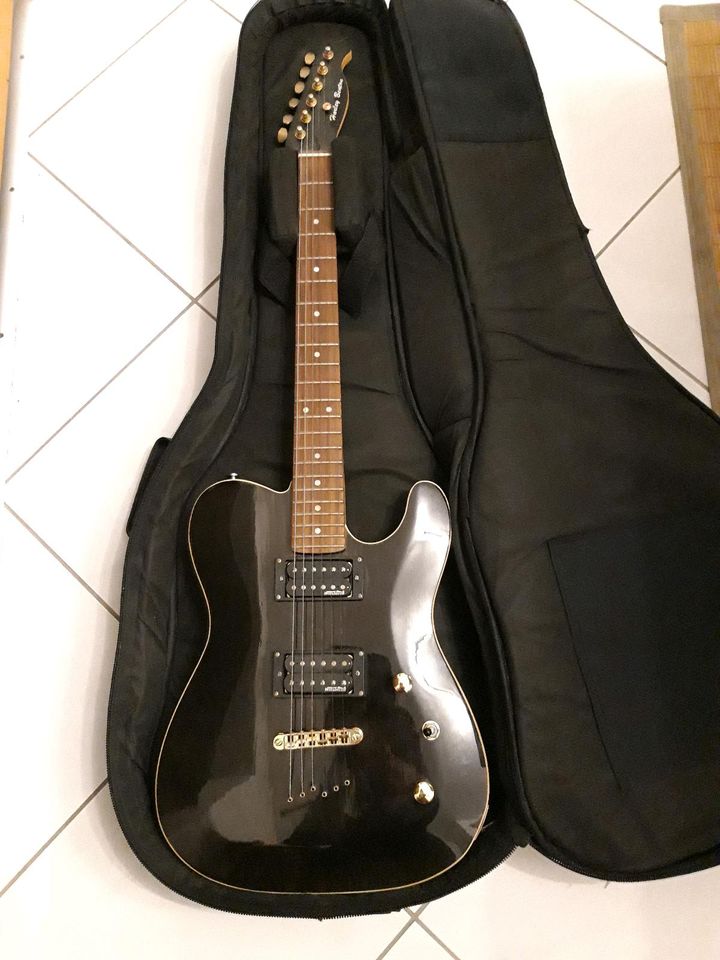 Gitare Verkaufe Gitarre Harley Benton TE-40 TBK Deluxe, sehr gut in Kulmbach