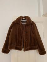 Mango Felljacke/Fellmantel/Übergangsjacke Gr. L Braun Mitte - Tiergarten Vorschau