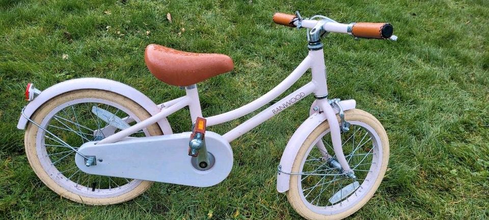 Banwood Kinderfahrrad mit Stützrädern rosa retro Hollandrad in Illingen