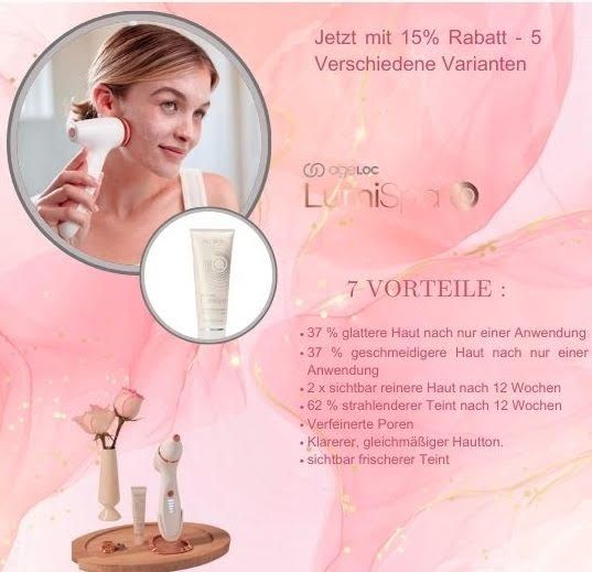 Nu Skin LumiSpa iO Rose Gold Cleansing Kit - 15% Rabatt in Sulz