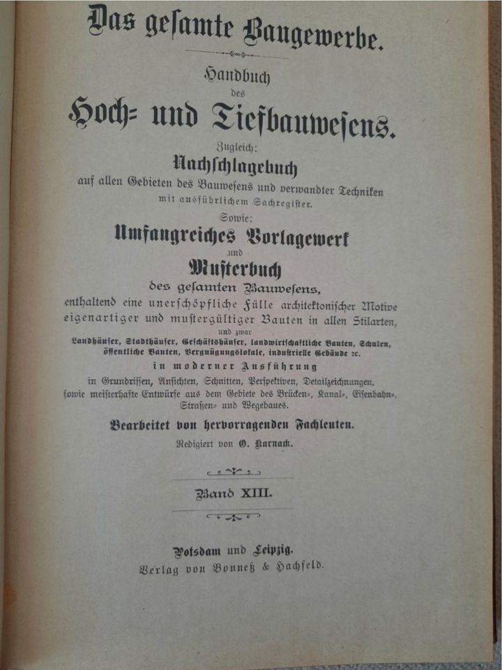 Das gesamte Baugewerbe - Handbuch des Hoch- und Tiefbauwesen in Berlin