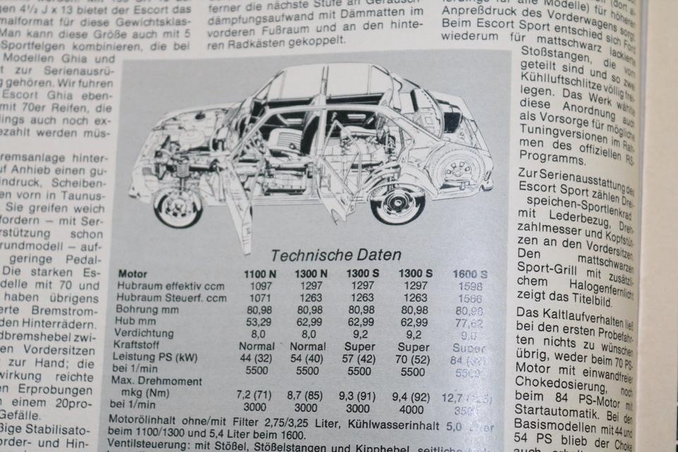 Ford ESCORT 1975 Literaturpaket 3 Hefte mot auto-journal u.a. in Neu Wulmstorf