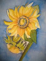 Aquarellbild Sonnenblumen Nordrhein-Westfalen - Dinslaken Vorschau