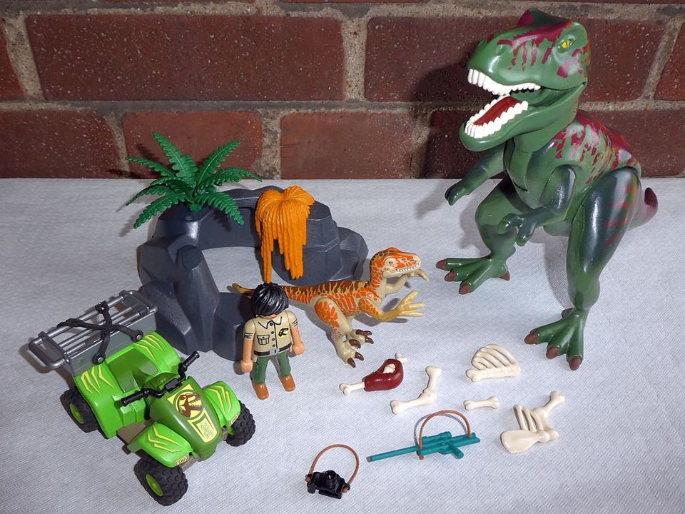 Playmobil 9231 T-Rex Angriff, komplett in Dormagen