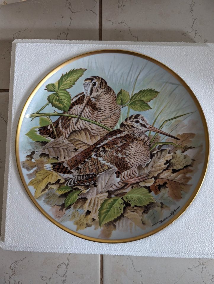 Sammelteller Porzellan Franklin Porcelain Gamebirds of the World in Marschacht