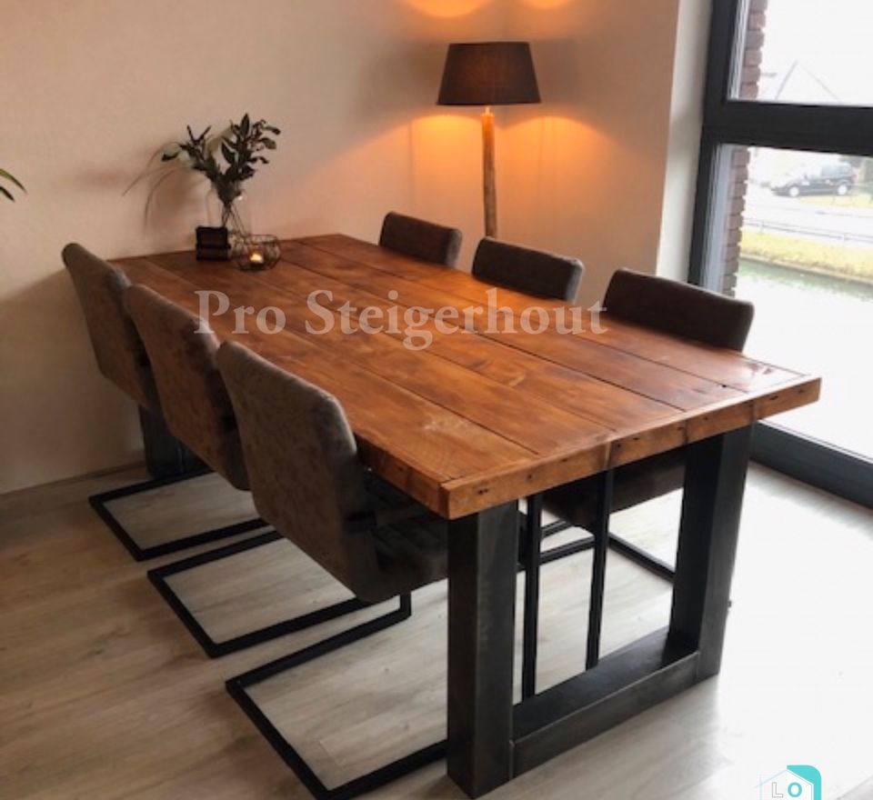 Holztisch Tisch Esstisch Couchtisch mit Stahlgestell in Lingen (Ems)