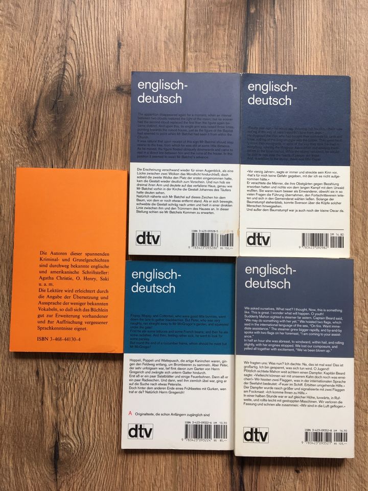 4 Bücher dtv zweisprachig (englisch/deutsch) und Zugabe in Rostock
