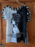 T-Shirt GEISHA Damen M elegant schwarz-weiß Nürnberg (Mittelfr) - Mitte Vorschau